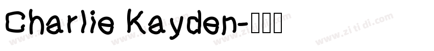 Charlie Kayden字体转换